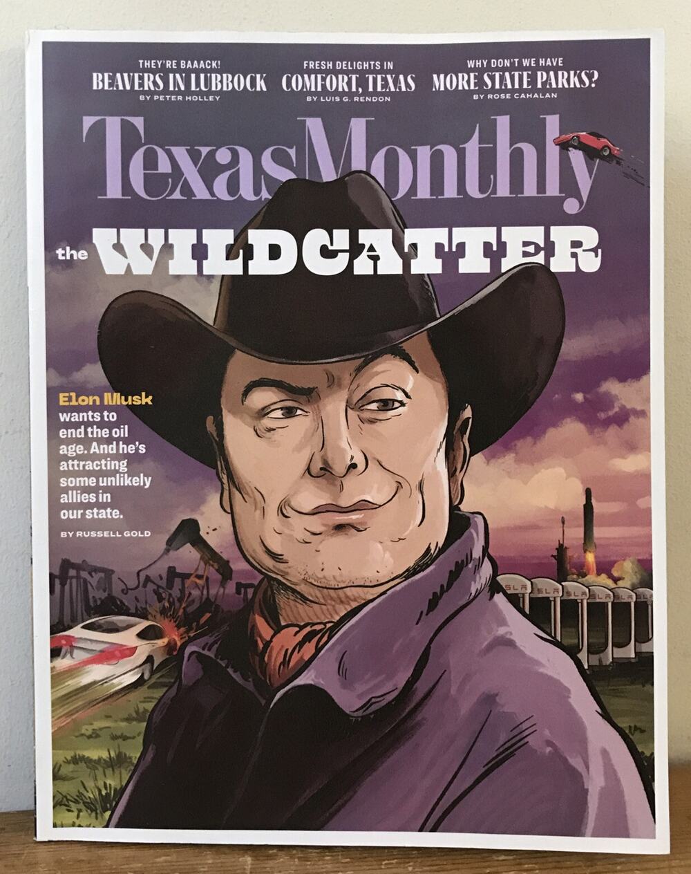 Texas Monthly The Wildcatter Elon Musk April 2023 Magazine